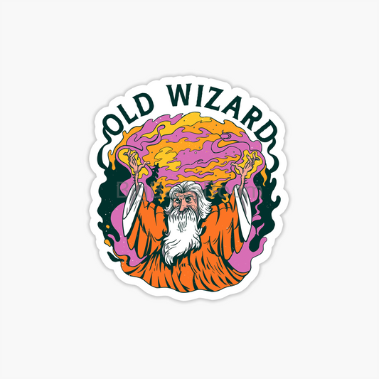 Old Wizard Sticker