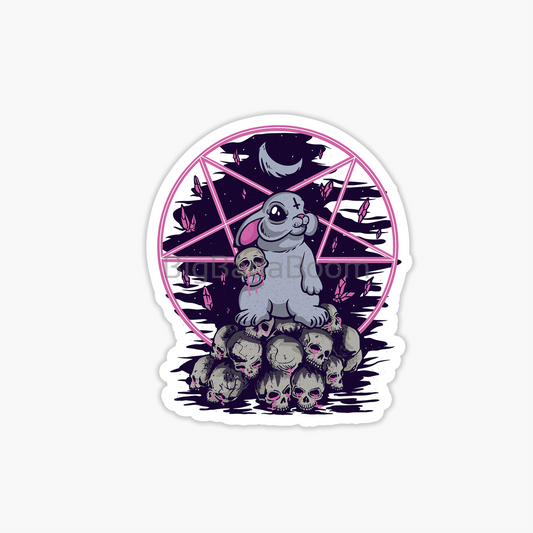 Pentagram Bunny Sticker