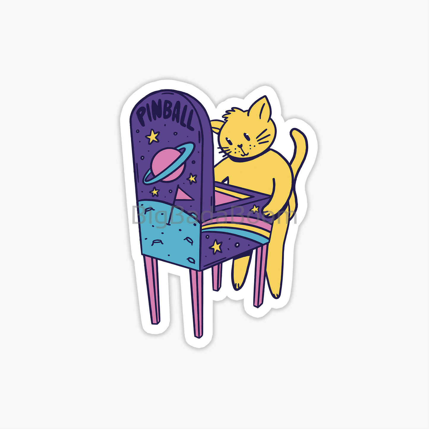 Pinball Game Sticker