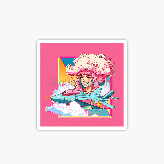 Pink Aviator Sticker