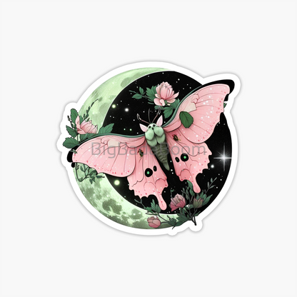 Pink Magical Butterfly Sticker