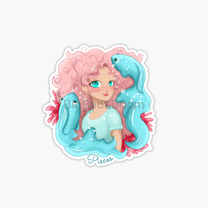 Pisces Zodiac Sticker