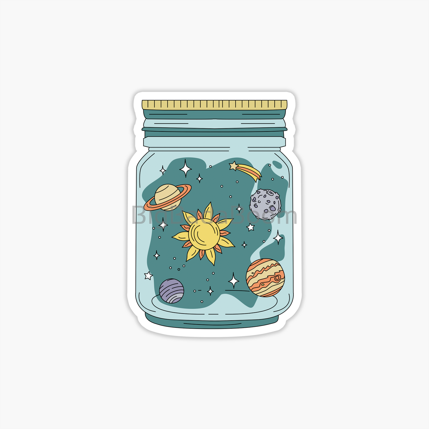 Planet Jar Sticker