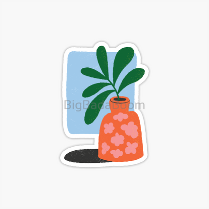 Plant Vase Sticker