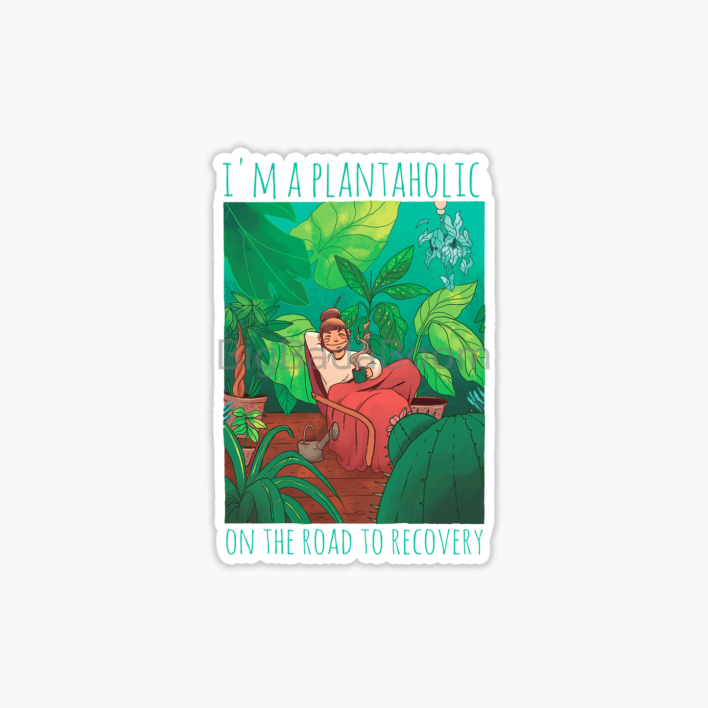 Plantaholic Sticker