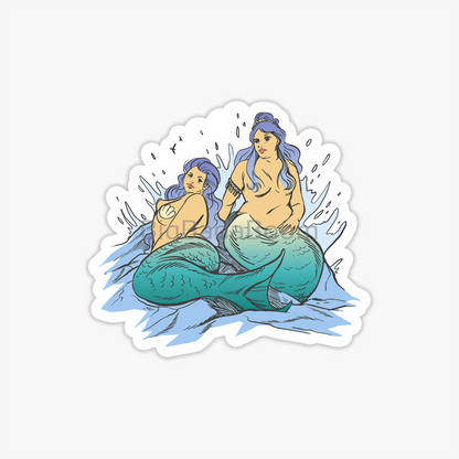 Plus Size Mermaid Sticker