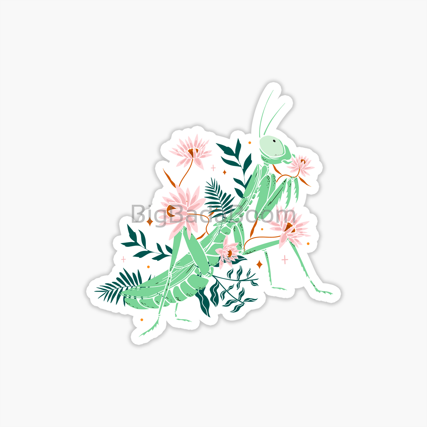 Praying Mantis Sticker