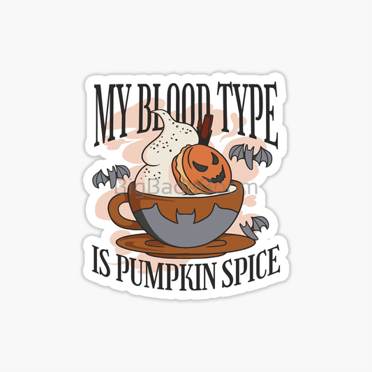 Pumpkin Spice Latte Halloween Sticker