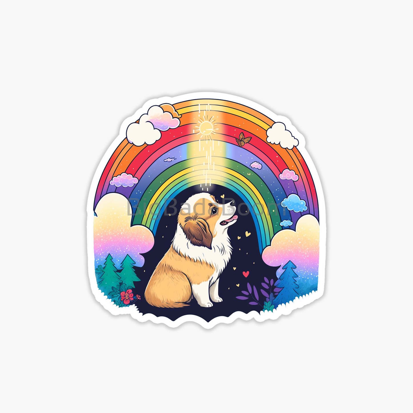 Rainbow Dog Sticker