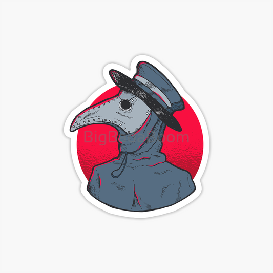 Red Plague Sticker