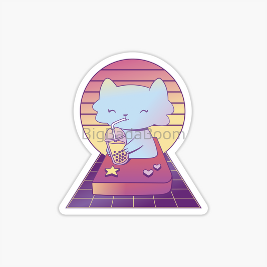 Retro Cat Sticker