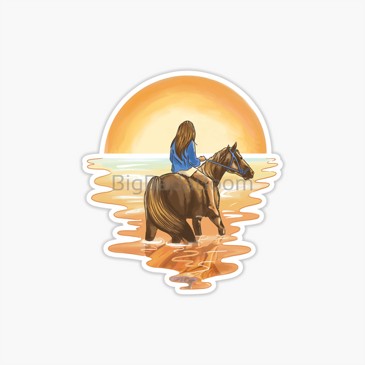 Riding Horse Sticker