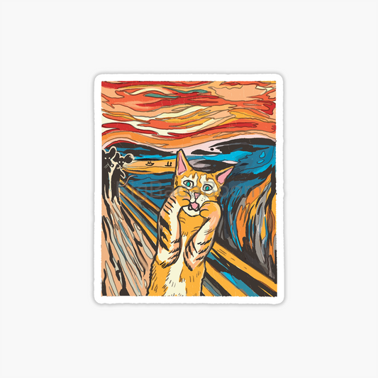 Scream Cat Sticker