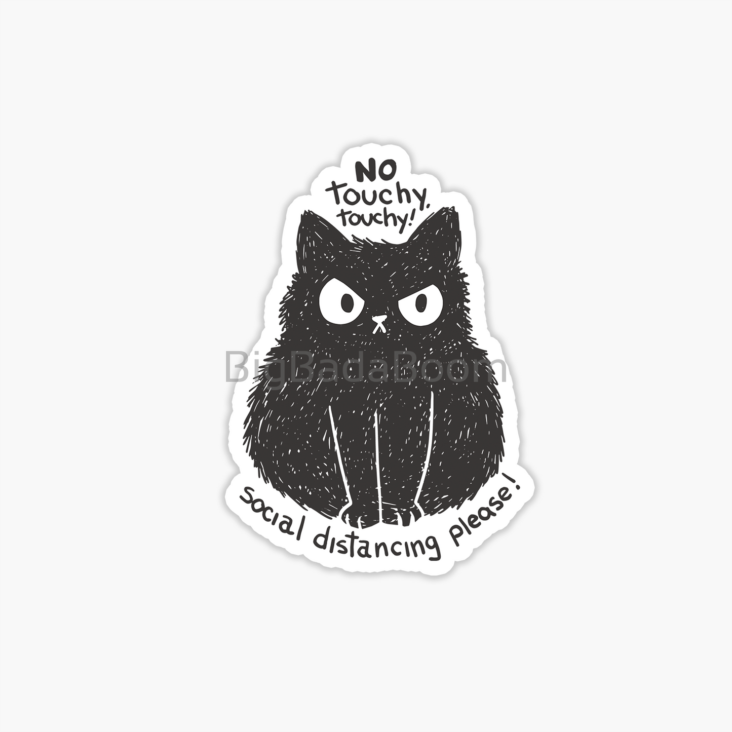 Social Distancing Sticker