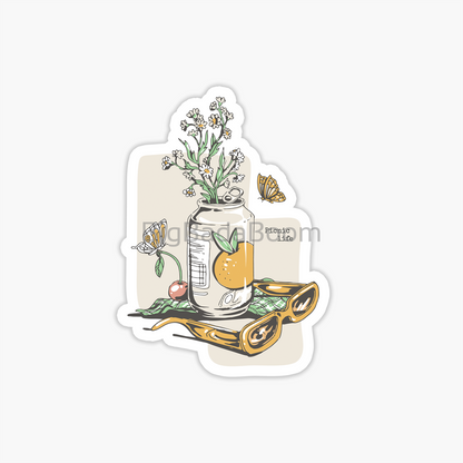 Spring Picnic Sticker