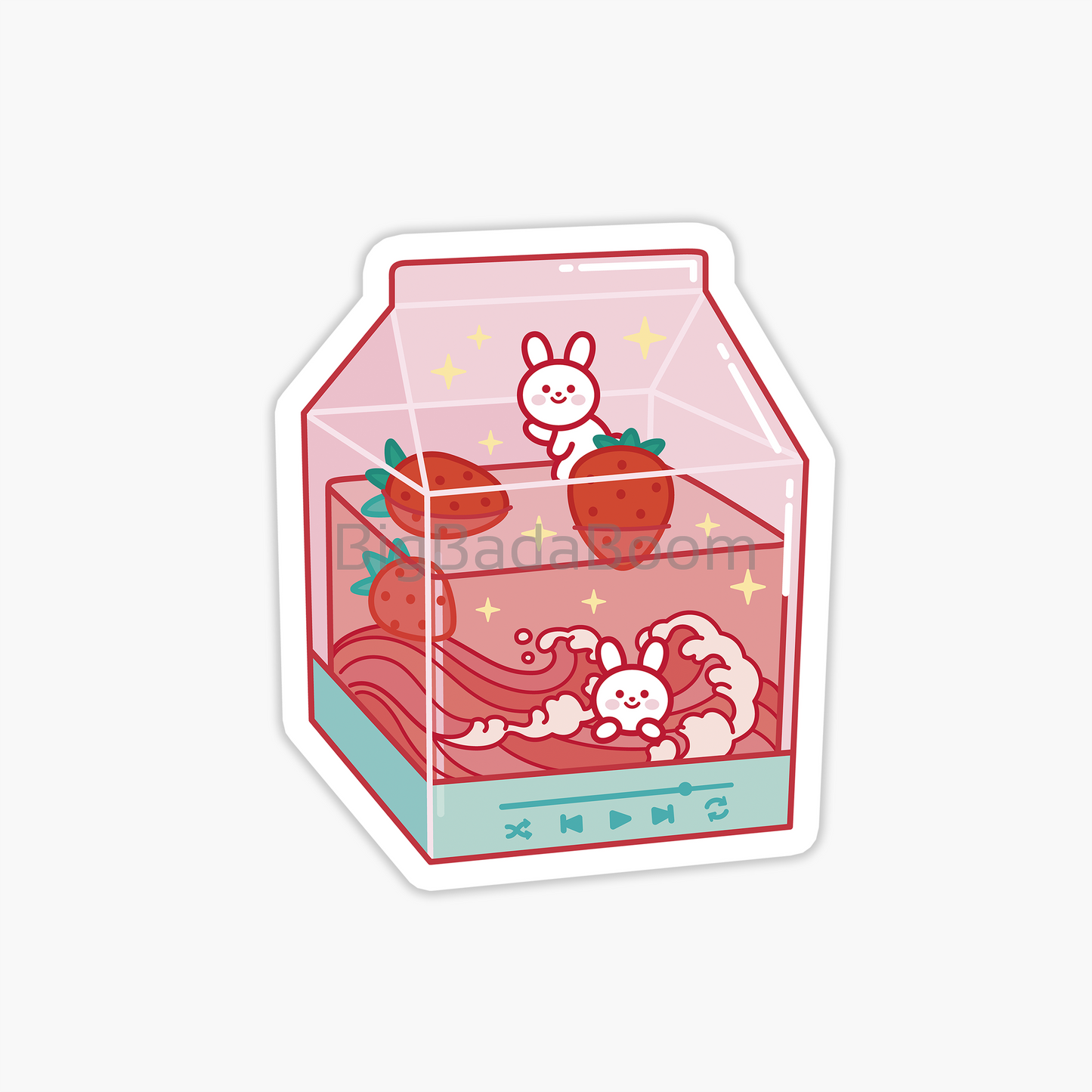 Strawberry Milk Sticker