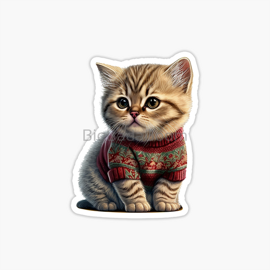 Sweater Kitten Sticker