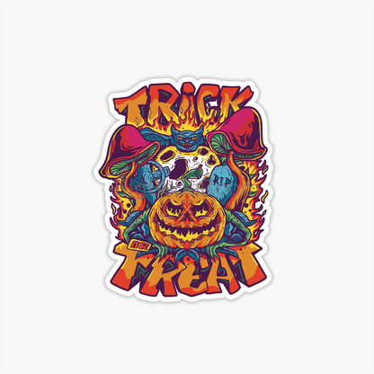 Trick Or Treat Sticker