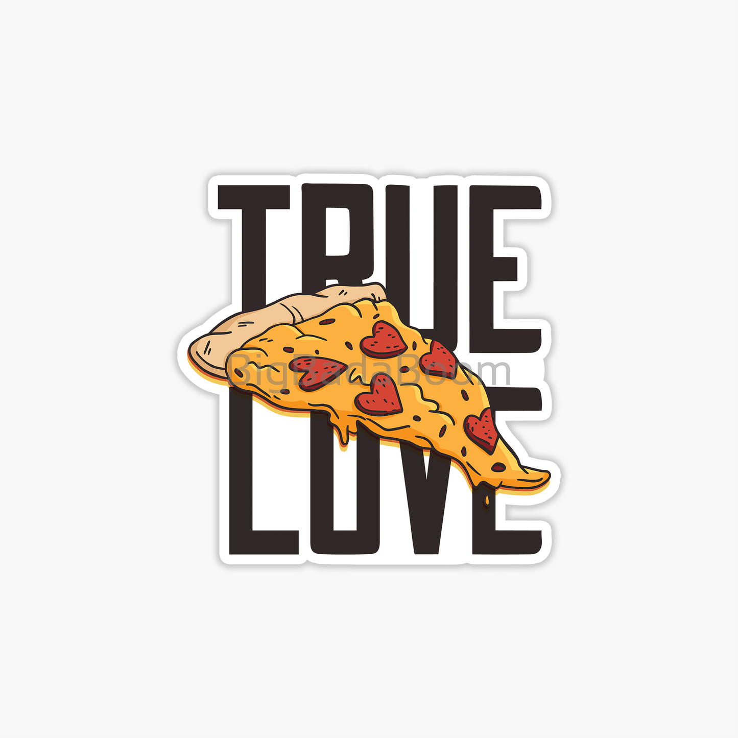 True Pizza Love Sticker