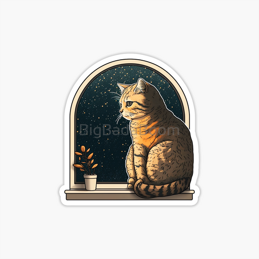 Winter Cat Sticker