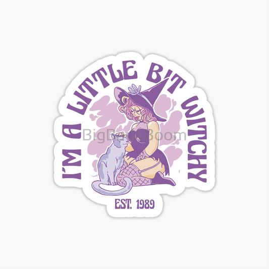 Witch Cat Pastel Sticker