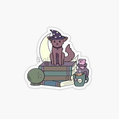 Witch Kitten Sticker