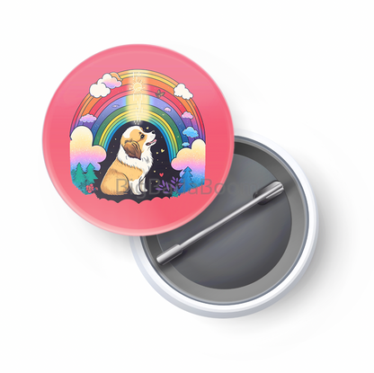 Rainbow Dog Pin